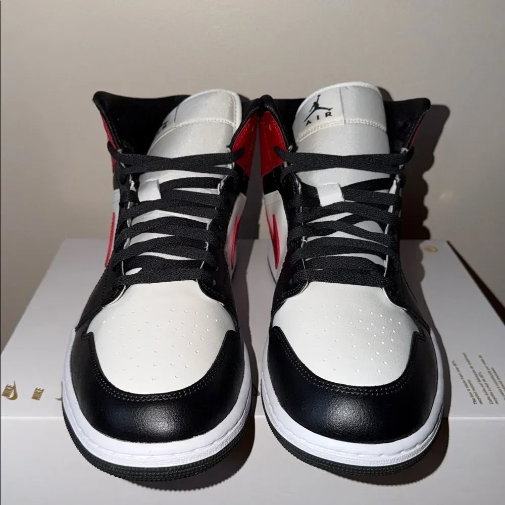 Nike Air Jordan 1 Mid Gym Red White Sail BQ6472-160 Women’s Size 12